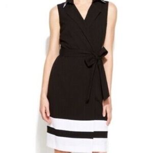 Calvin Klein Short Sleeve Striped Dresses for Women